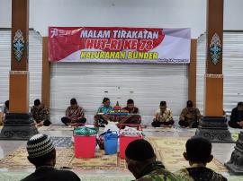 MALAM TIRAKATAN HUT RI KE 78 KALURAHAN BUNDER